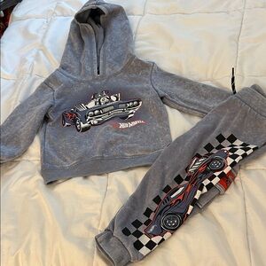 Toddler hotwheels Hoodie and Jogger Set